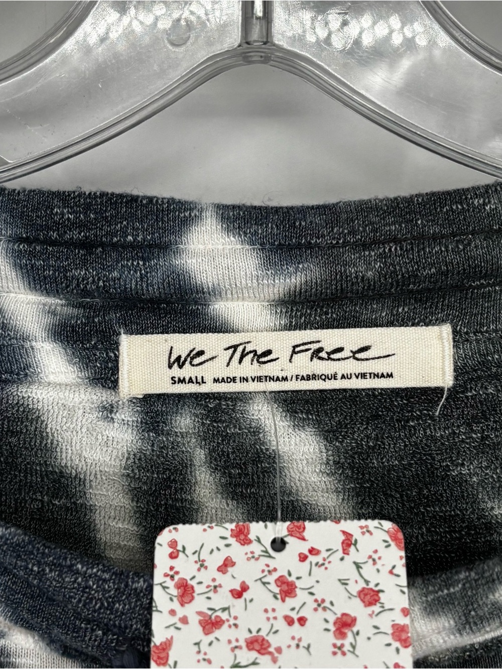 We The Free Black Tie-Dye Long Sleeve Top - Picture 3 of 6